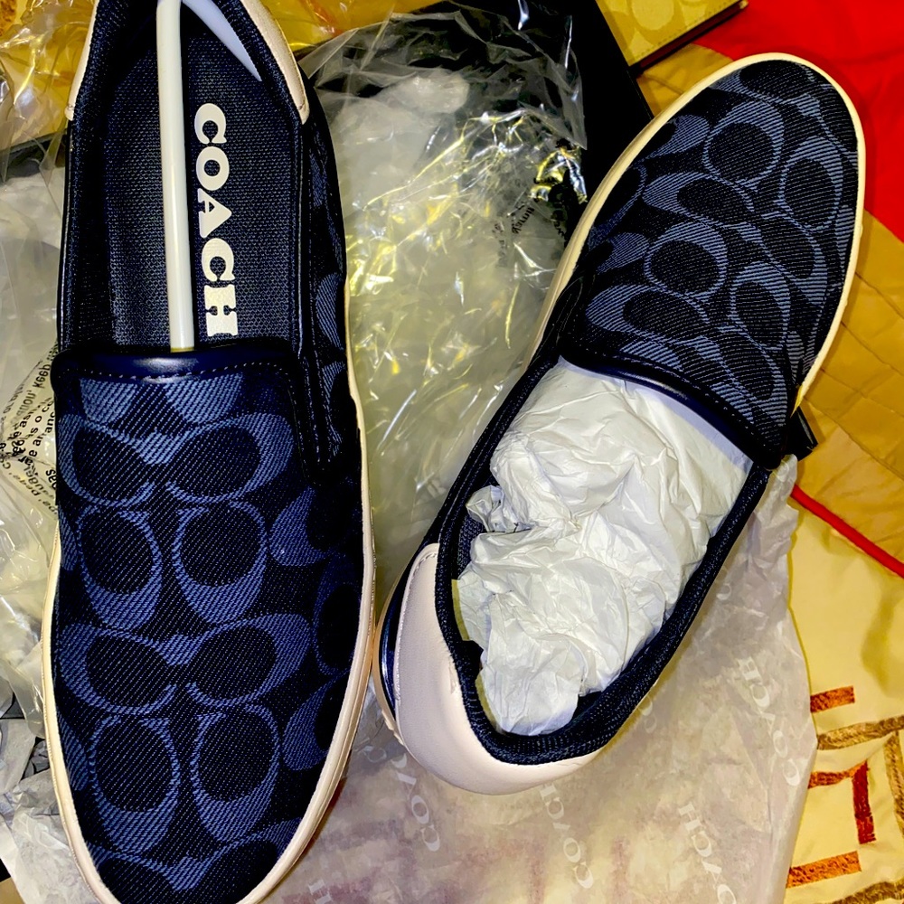 **BRAND NEW** COACH Wells Slip-on Canvas sneakers